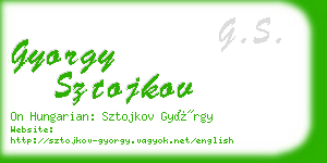 gyorgy sztojkov business card